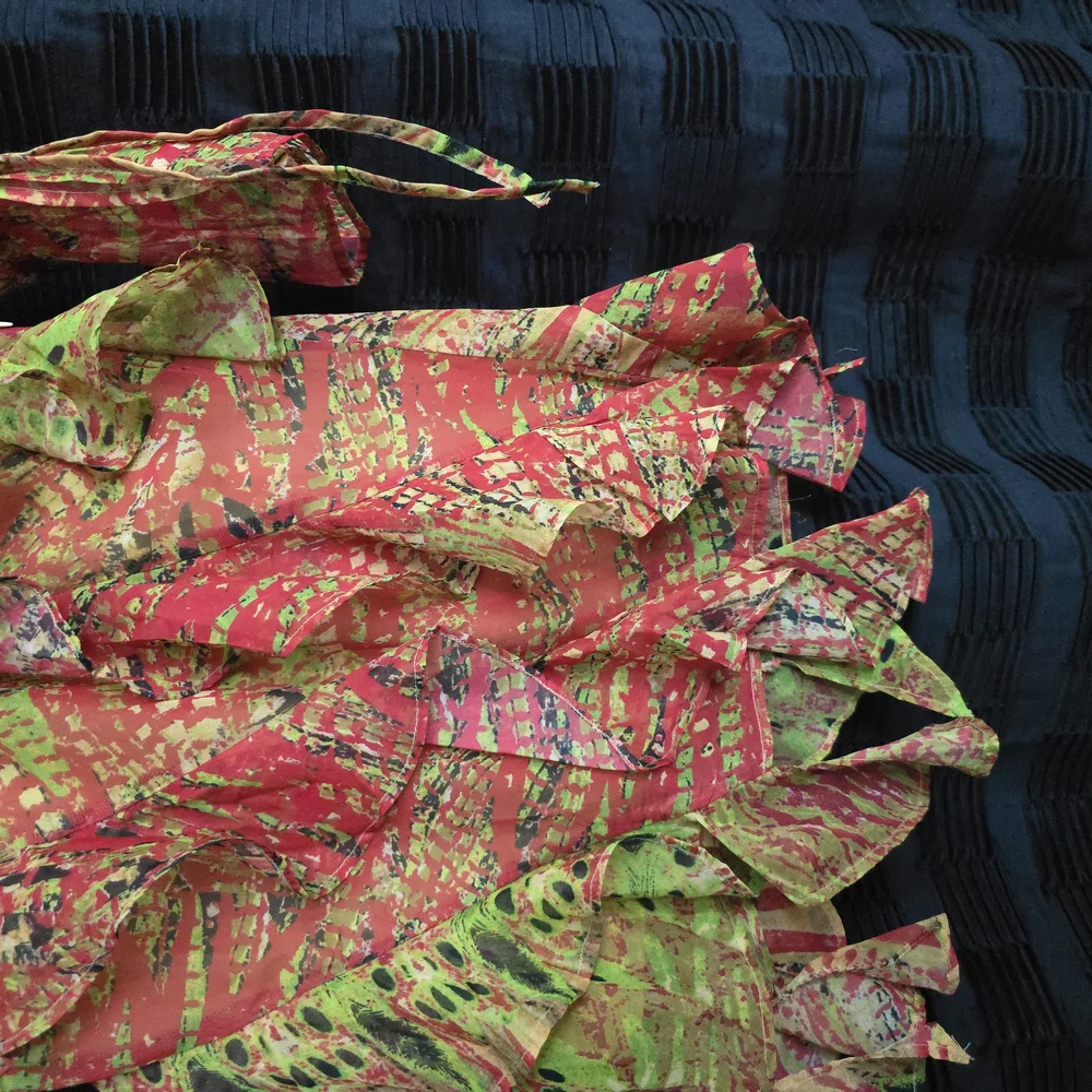 Vibrant Multicolor Ruffled Dress - Picture 3 of 5